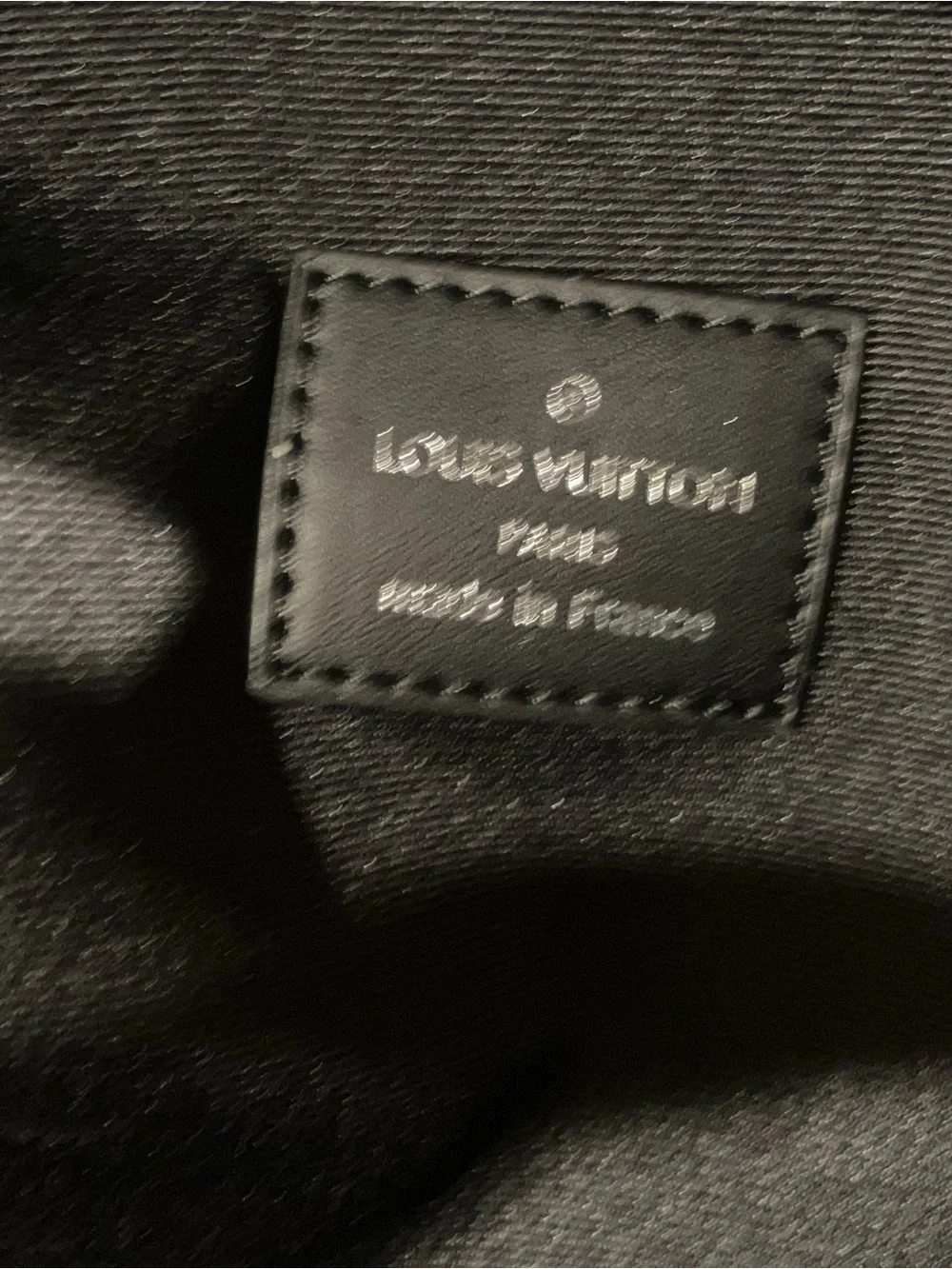 Louis Vuitton Black & Gray Monogram Backpack